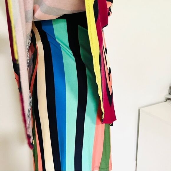 Anthropologie Maeve Davina Layered Tiered Dress Multi Color Small Tank - Picture 6 of 9